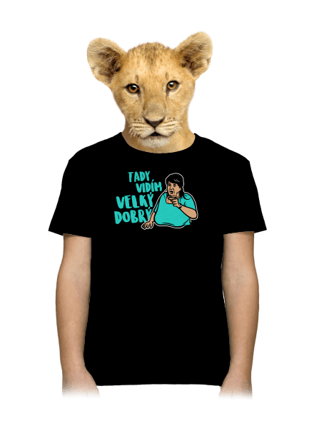 Velký dobrý dětské tričko Black