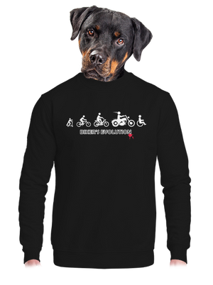 Bikers evolution unisex mikina bez kapuce Black