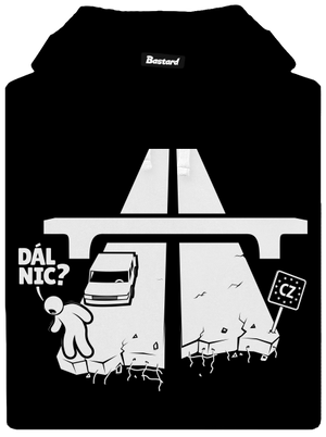 Dál nic pánská mikina klokanka Black