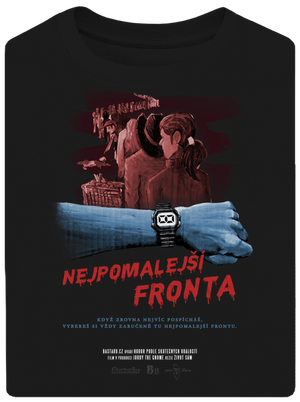 B13: Nejpomalejší fronta unisex tričko oversized Black