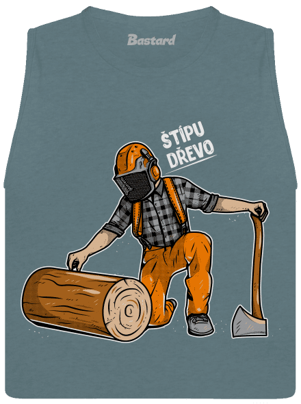 Dřevorubec dámské tílko volné Heather Deep Teal