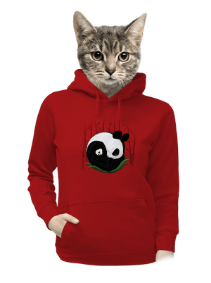 Dvě spící pandy dámská mikina klokanka Red Mal