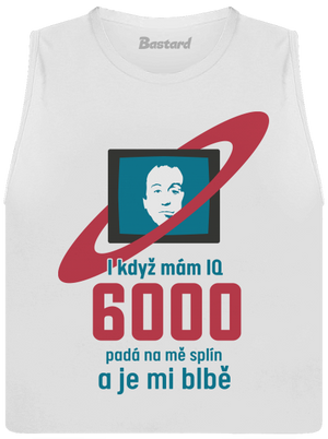 IQ 6000 dámské tílko volné White