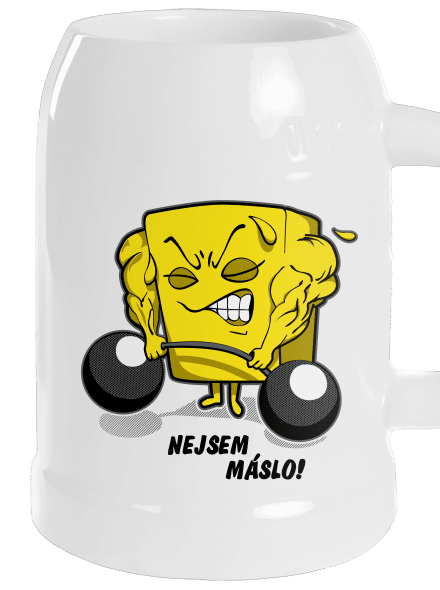 Nejsem máslo půllitr White