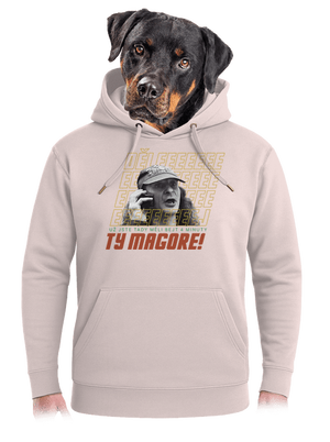 B18: Jiří Kára unisex mikina premium Rose Chalk