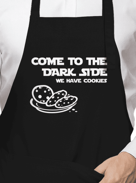 Come to the dark side zástěra Black