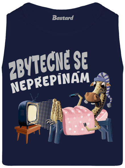 Zbytečně se nepřepínám pánské tílko French Navy