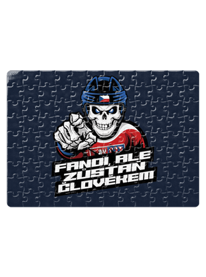 Fandi, ale zůstaň člověkem puzzle White