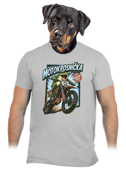 Motokrosnička pánské tričko Pacific Grey