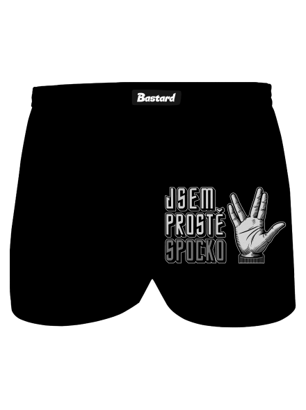 Jsem Spocko pánské trenky Black