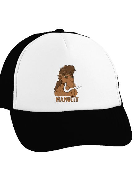 Mamulet kšiltovka truckerka Black cap