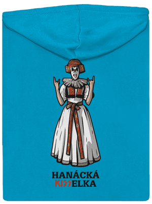 Hanácká Kisselka dámská mikina na zip Blue Atol