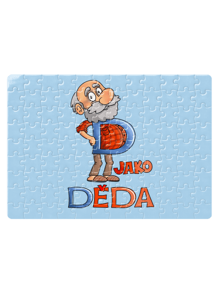 D jako děda puzzle White
