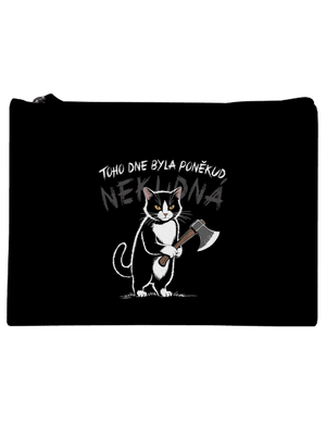 Neklidná kočka taštička Black