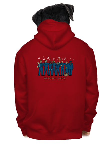 Hasičský sbor pánská mikina na zip Red