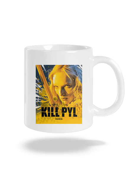Kill pyl klasický hrnek White