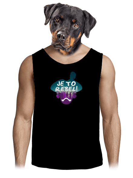 Je to rebel pánské tílko Black