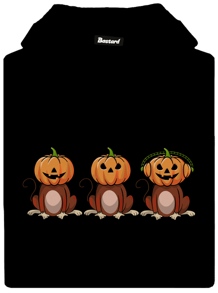 Halloween opičky pánská mikina klokanka Black