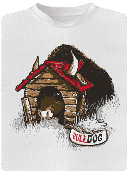 Bulldog pánské sportovní tričko White