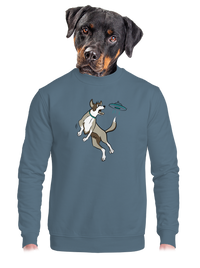 unisex mikina bez kapuce