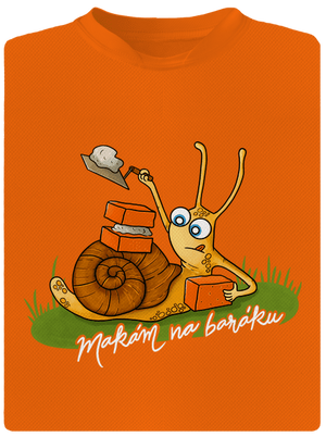 Makám na baráku pánské sportovní tričko Neon Orange