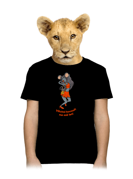 Myška dětské tričko Black