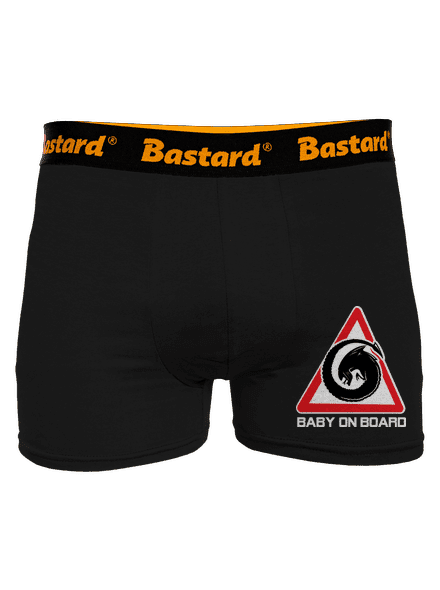 Alien inside boxerky Black