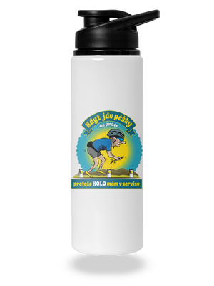 Závislost na kole lahev na vodu White