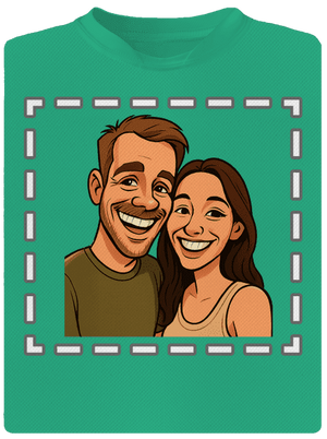 Karikatura z vlastní fotky pánské sportovní tričko Mint Mal