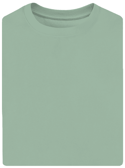 Bez potisku unisex tričko oversized Sage