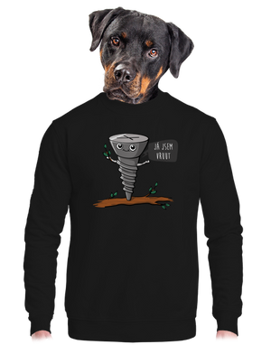 unisex mikina bez kapuce