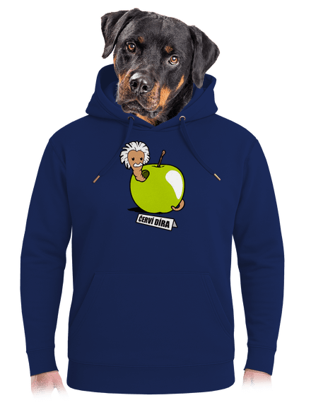 Červí díra unisex mikina premium Navy
