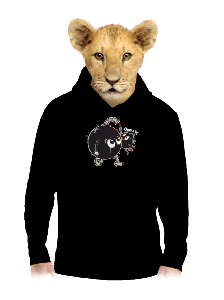 Bomby dětská mikina klokanka Black