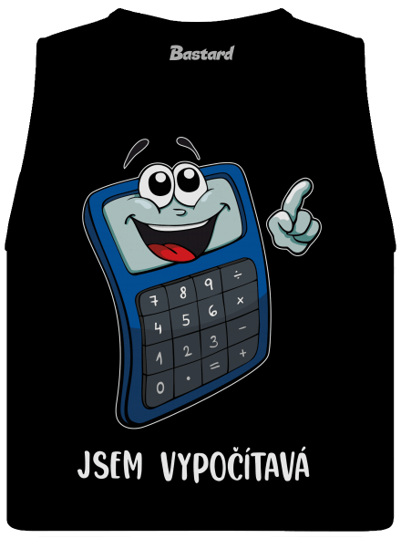 Jsem vypočítavá dámské tílko volné Black
