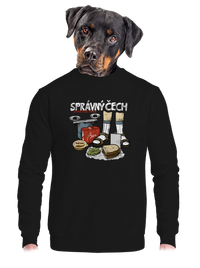 unisex mikina bez kapuce