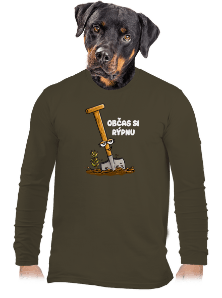 Občas si rýpnu pánské dlouhý rukáv Urban Khaki