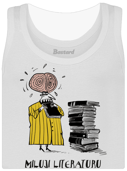 Miluji literaturu dámské tílko klasické White
