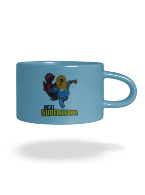 Moje superhrdinka hrnek makronka Blue Macaron