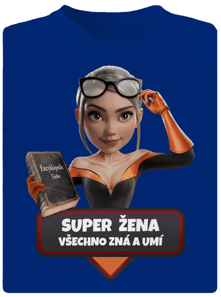 Super máma pánské sportovní tričko Royal Blue Mal