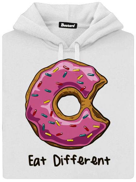 Eat different dámská mikina klokanka White