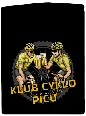 Klub cyklo píčů pánská mikina na zip Black