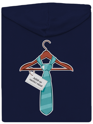 Nechci se vázat pánská mikina na zip Navy