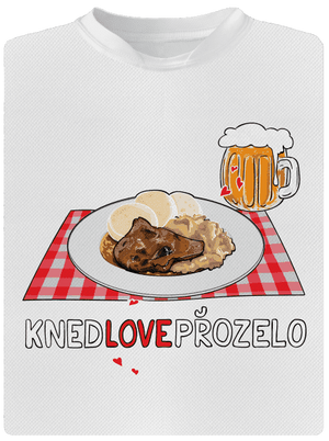 Knedlo vepřo zelo dětské sportovní tričko White