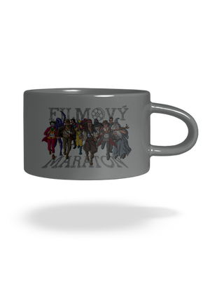 Filmový maraton hrnek makronka Grey Macaron