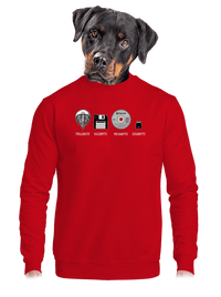 unisex mikina bez kapuce