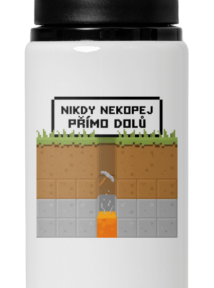 Nekopej dolů lahev na vodu White