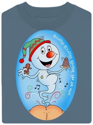 Vánoční duch unisex mikina bez kapuce Nordic Blue