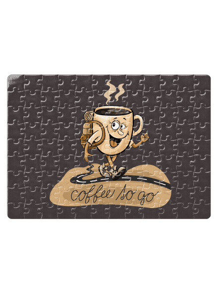 Coffee to go puzzle White