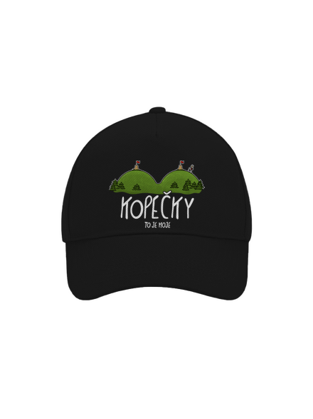 Kopečky kšiltovka baseballka Black