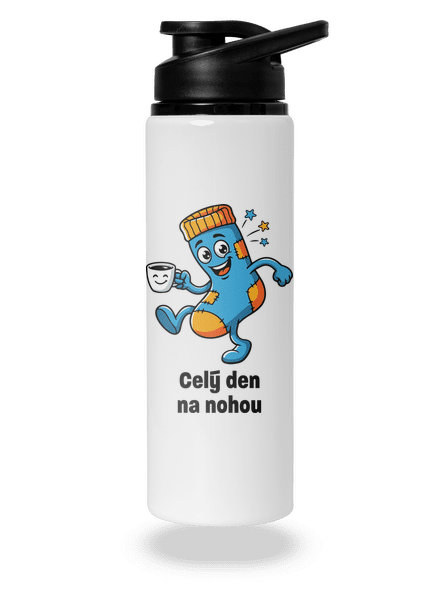Na nohou lahev na vodu White